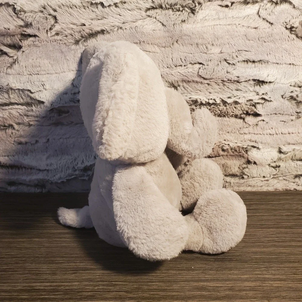 Kellytoy Gray Grey Elephant Crinkle Ear Rattle Plush 12